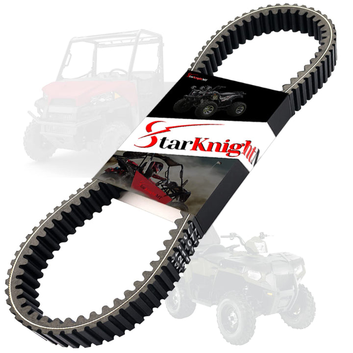 StarknightMT front view of drive belt packaging showing fitment and benefits