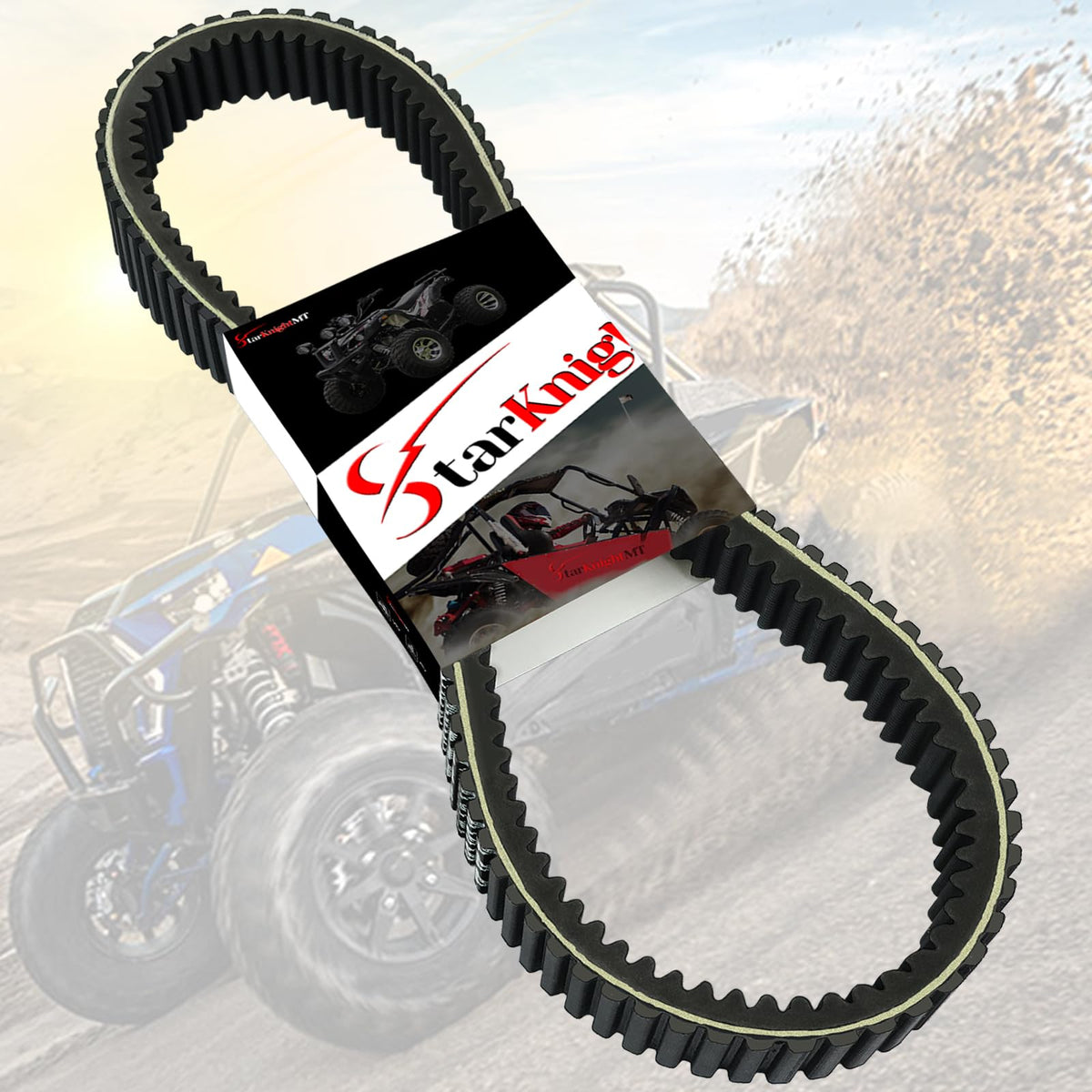 StarknightMT front packaging showing durable replacement belt benefits