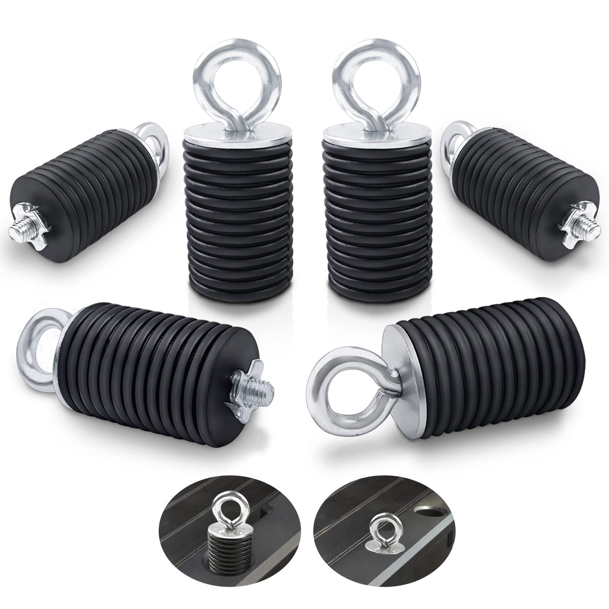 StarknightMT front view of six anchors showing compact durable set and secure hold