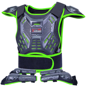 StarknightMT front view of chest protector showing full coverage and secure fit