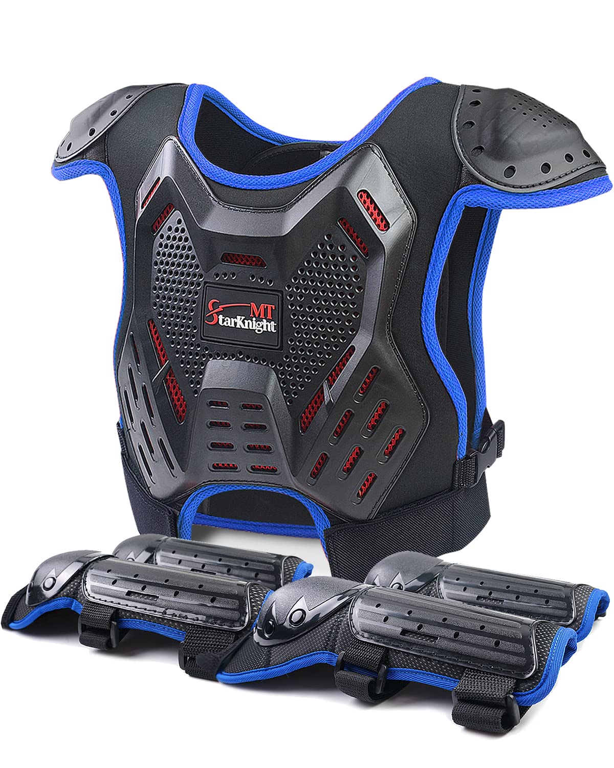StarknightMT front view chest protector showing full coverage benefit