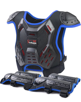 StarknightMT front view chest protector showing full coverage benefit