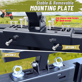 StarknightMT rack with rifles and gear ready for hunting, for fast access benefit