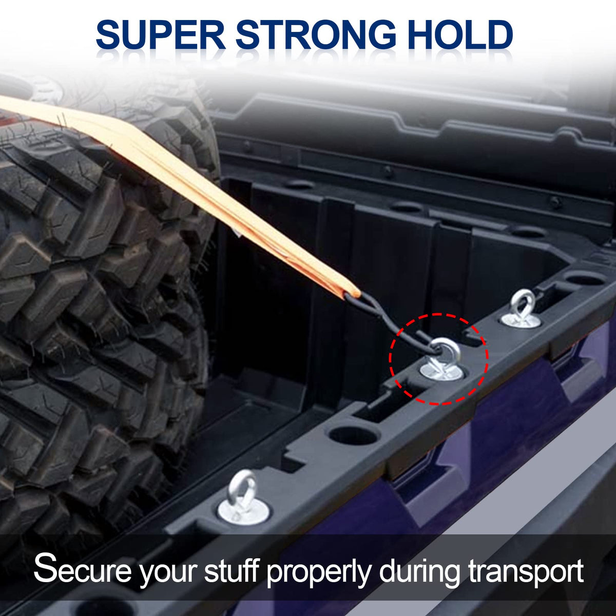 StarknightMT installed in Polaris Ranger bed demonstrating easy drop-in fit and stability