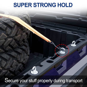 StarknightMT installed in Polaris Ranger bed demonstrating easy drop-in fit and stability