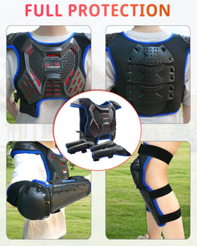 StarknightMT knee and elbow guards arranged showing complete protection