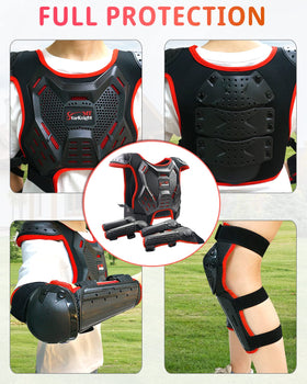 StarknightMT knee and elbow guard set offering joint protection for active kids