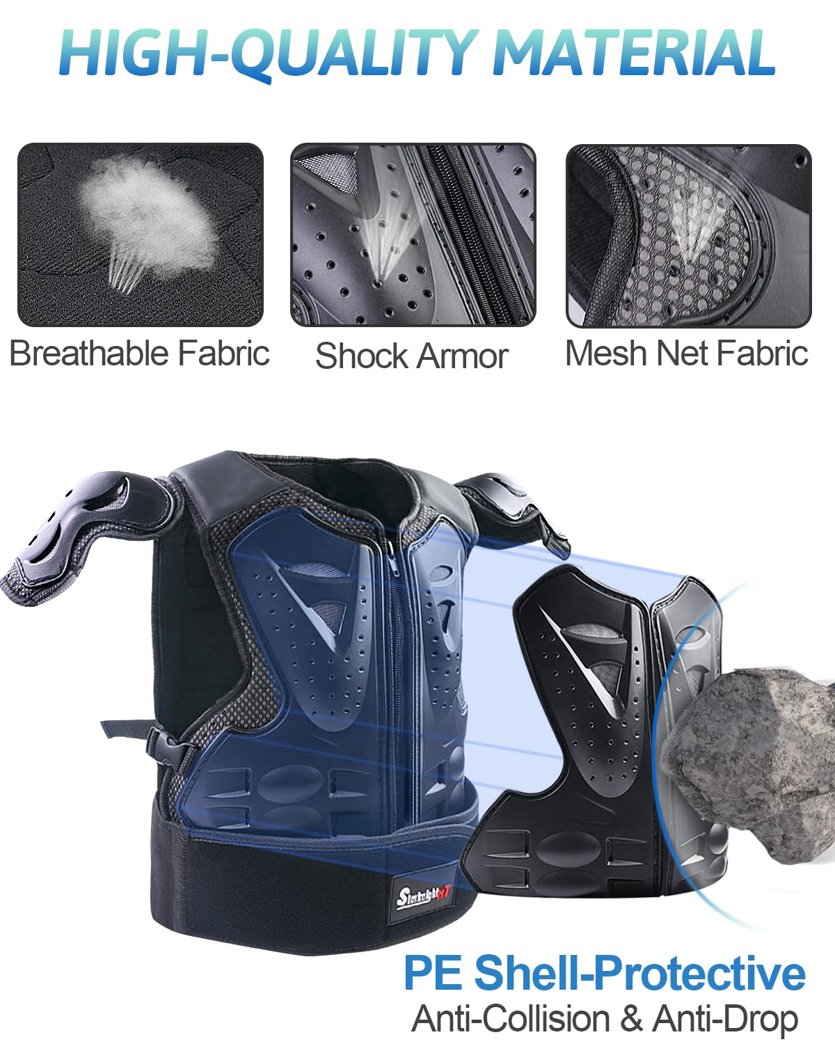 StarknightMT knee and elbow pads closeup showing durable shells and secure fit
