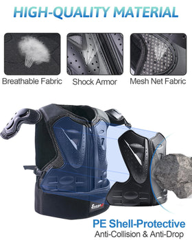 StarknightMT knee and elbow pads closeup showing durable shells and secure fit