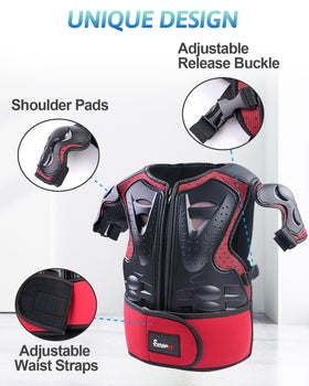 StarknightMT detailed shot of knee and elbow pads showing adjustable straps and padding