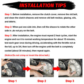 StarknightMT belt shown on ATV trail demonstrating durable off-road performance