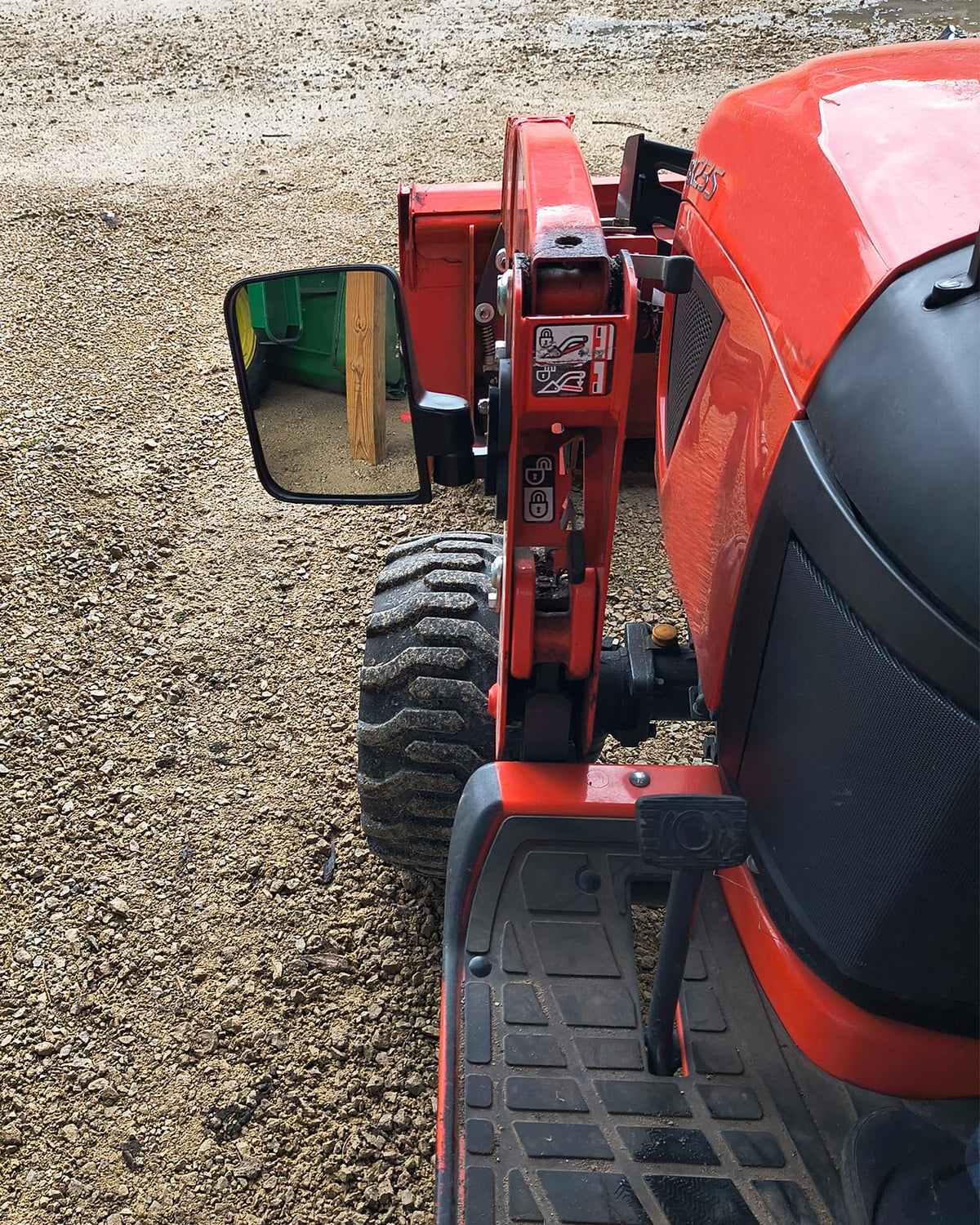 StarknightMT mirror in farm field enhancing operator awareness