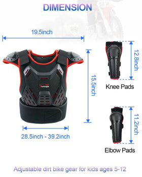 StarknightMT youth riding protector worn by child on dirt trail