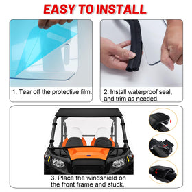 StarknightMT windshield demonstrating high light transmission for clear trail vision