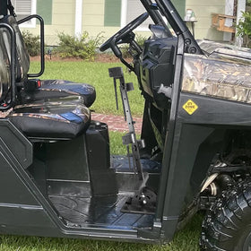 StarknightMT long gun seated in rack for quick access