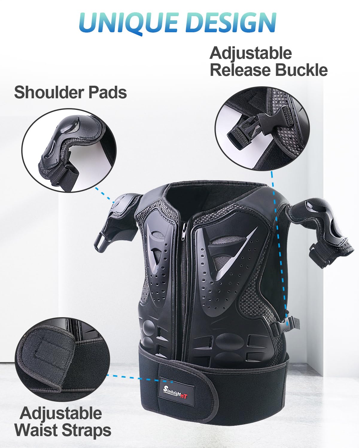 StarknightMT mesh and velvet lining texture for ventilation and comfort