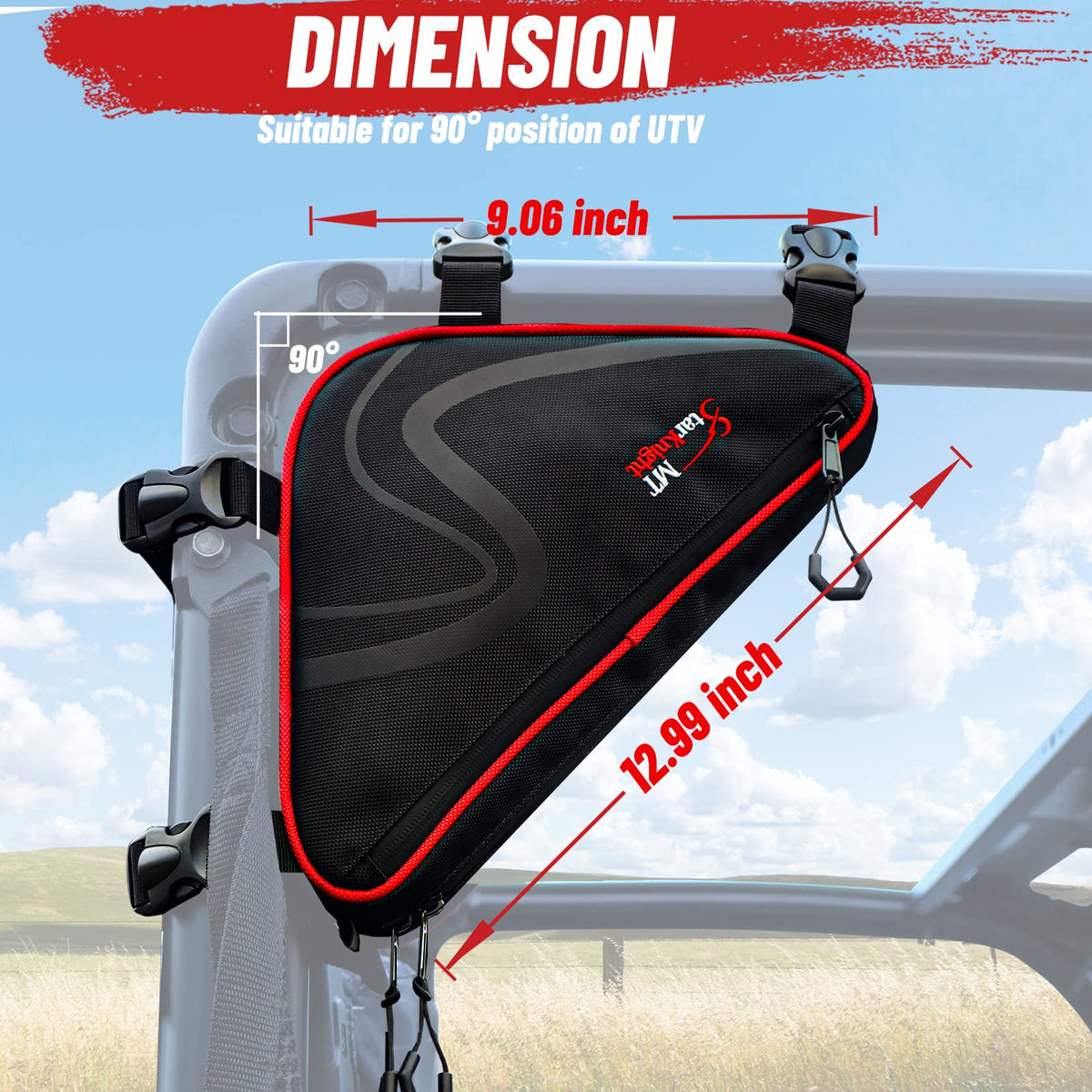 StarknightMT bag in UTV on trail highlighting rugged outdoor readiness