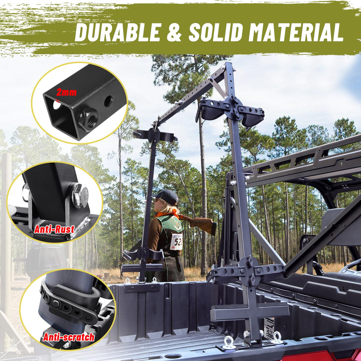 StarknightMT thick rubber strap detail gripping gear securely on bumpy trails