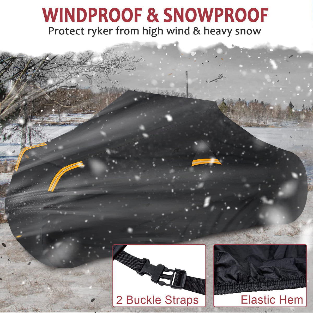 StarknightMT buckle and straps detail illustrating windproof anchoring security