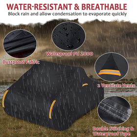 StarknightMT close-up of 420D PU fabric showing waterproof texture and durability