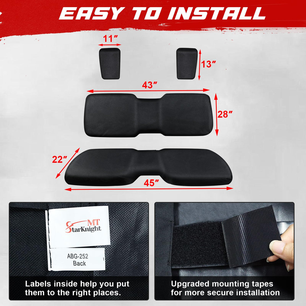 StarknightMT wide hook-and-loop straps and reinforced cords showing secure, no-slip fastening