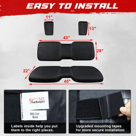 StarknightMT wide hook-and-loop straps and reinforced cords showing secure, no-slip fastening