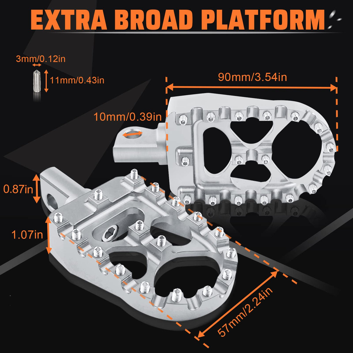 StarknightMT side profile showing 360-degree rotation and adjustable angle benefit