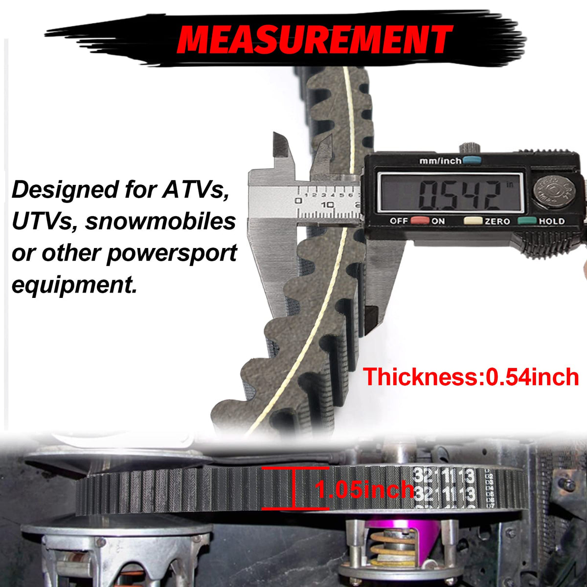 StarknightMT side profile showing belt thickness and layered durability