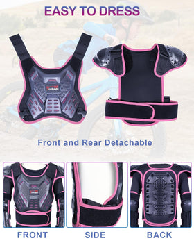 StarknightMT chest protector on child for size scale and growth fit benefit