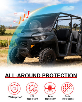 StarknightMT strap and fastening detail securing cover and preventing blow-off
