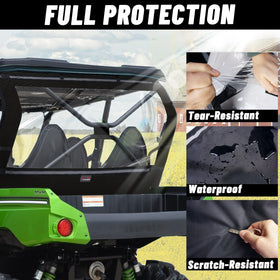 StarknightMT close-up of PVC panel offering clear rear visibility benefit