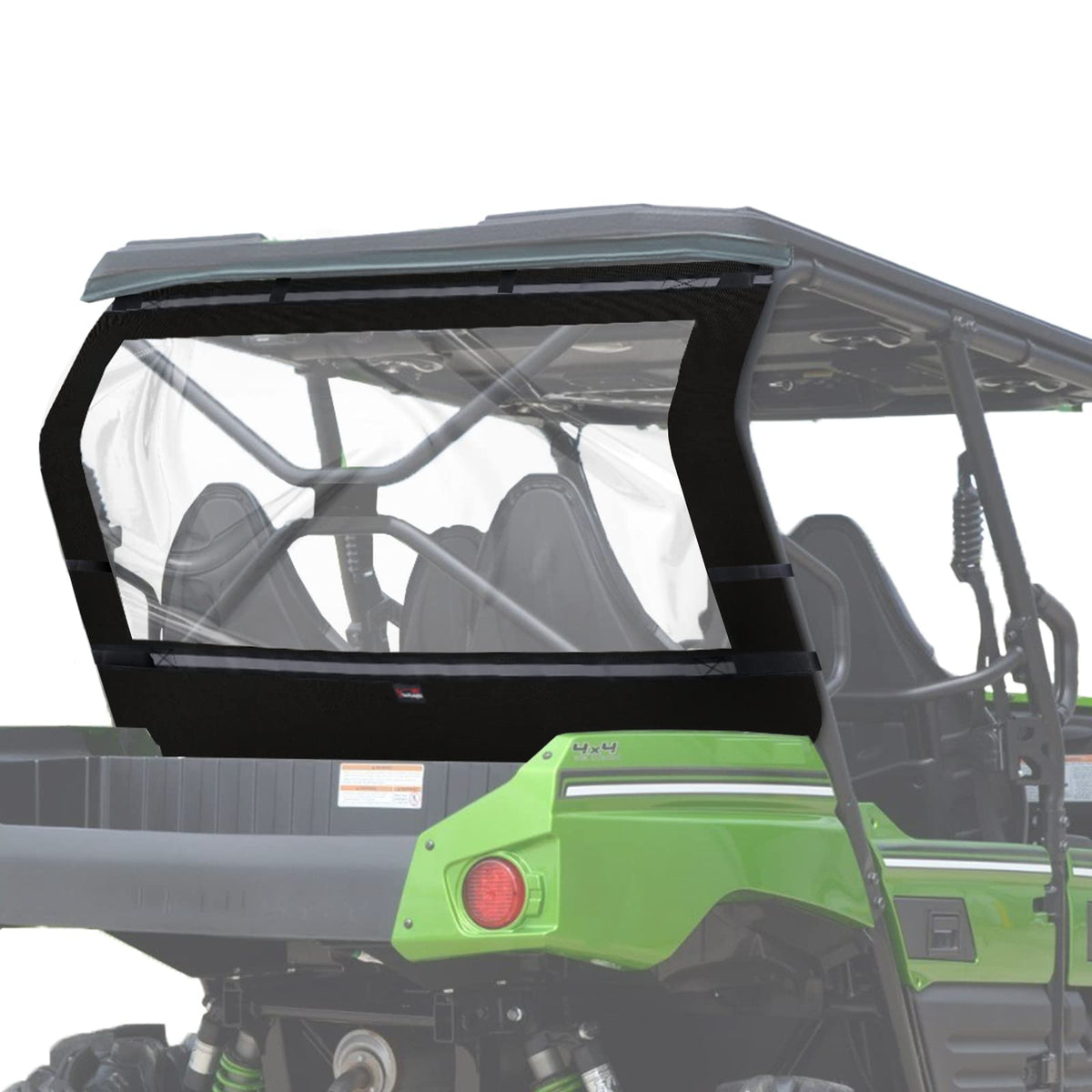 StarknightMT front view of rear window showing full coverage and protection