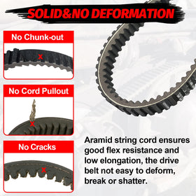 StarknightMT detailed belt tooth surface showing nylon fabric for better grip