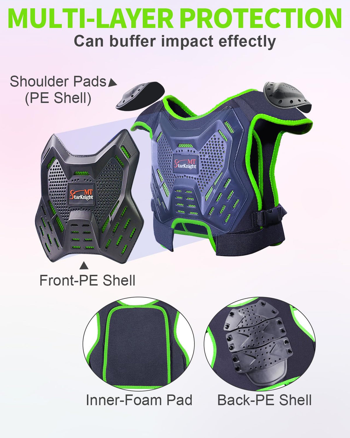 StarknightMT ventilated mesh detail showing breathability and cooling