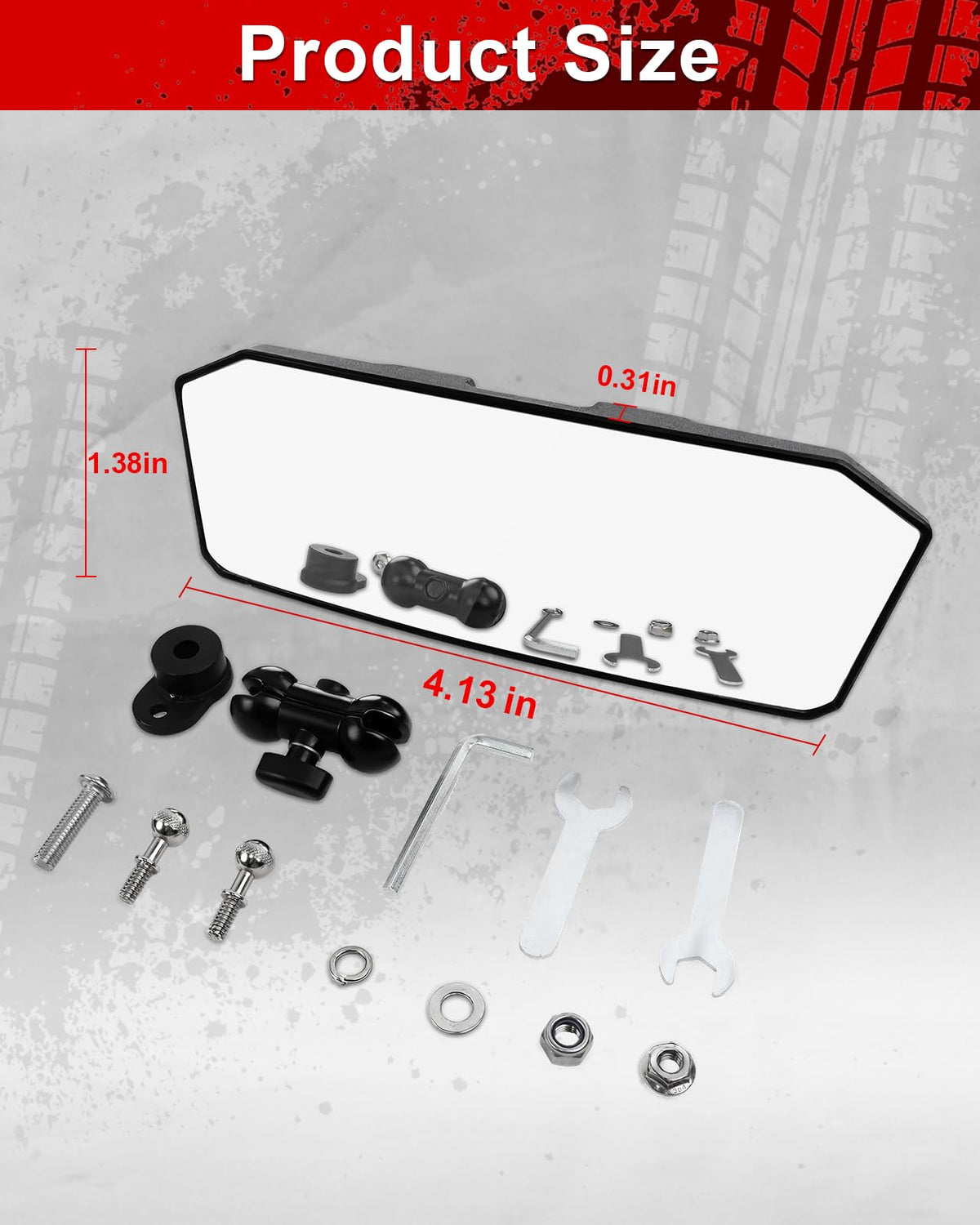 StarknightMT mirror mounted on rocky trail to illustrate vibration-resistant stability on rough terrain