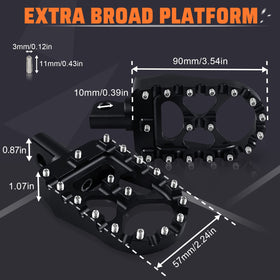 StarknightMT wide platform top view highlighting roomy stance and comfort benefits