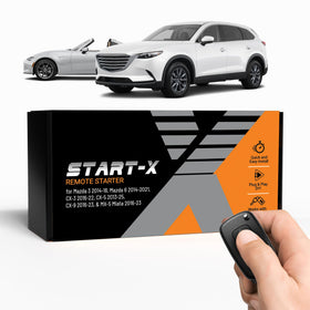 Start-X front packaging showing kit contents and model fitment benefits