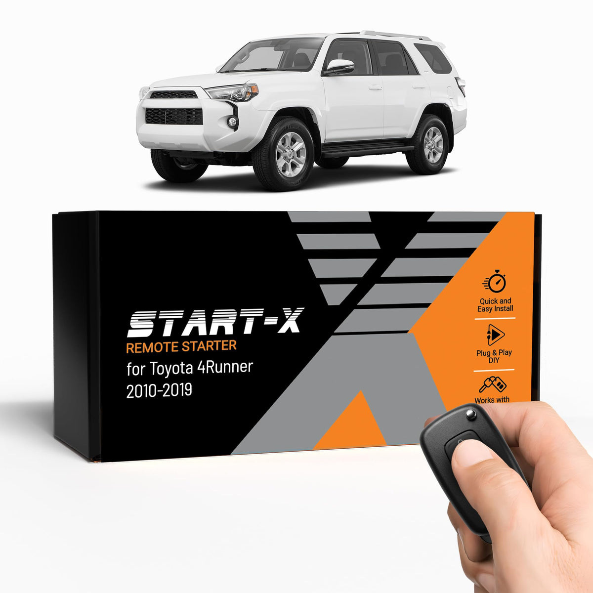 Start‑X front packaging showing kit contents and compatibility benefit