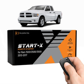 Start-X on RAM front view showing installed remote start for convenience