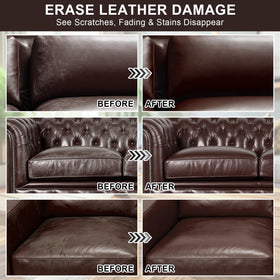 STARTSO WORLD brush applying dye to seam for precise leather repair