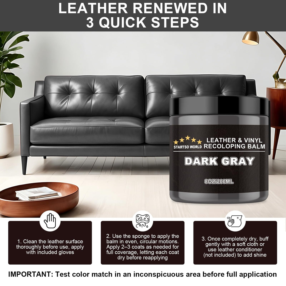 STARTSO WORLD car seat repair in use blending scuffs and restoring color