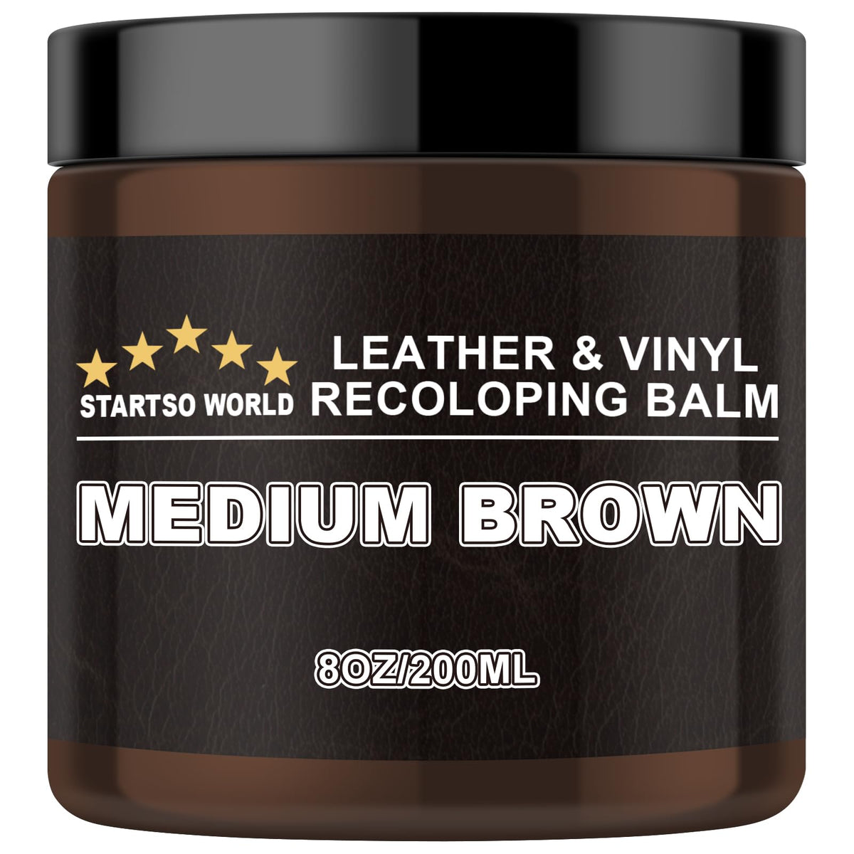 STARTSO WORLD front packaging showing medium brown repair kit and benefits
