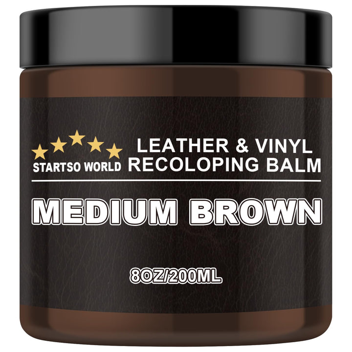 STARTSO WORLD front packaging showing medium brown repair kit and benefits