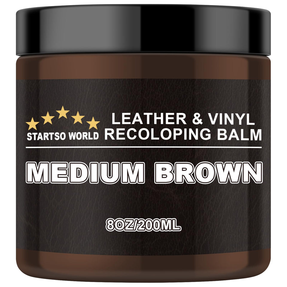 STARTSO WORLD front packaging showing medium brown repair kit and benefits