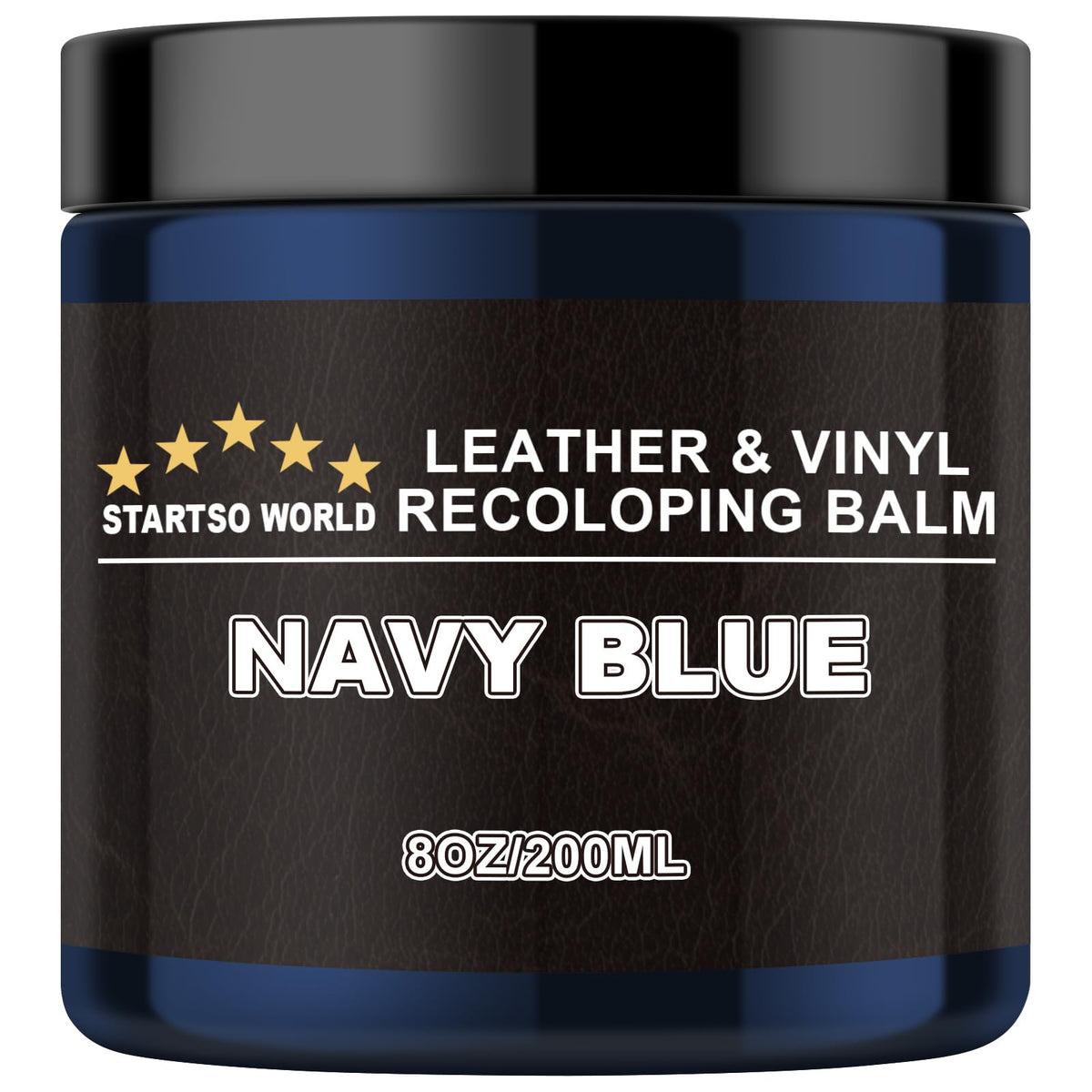 STARTSO WORLD front packaging showing navy blue balm and kit benefits