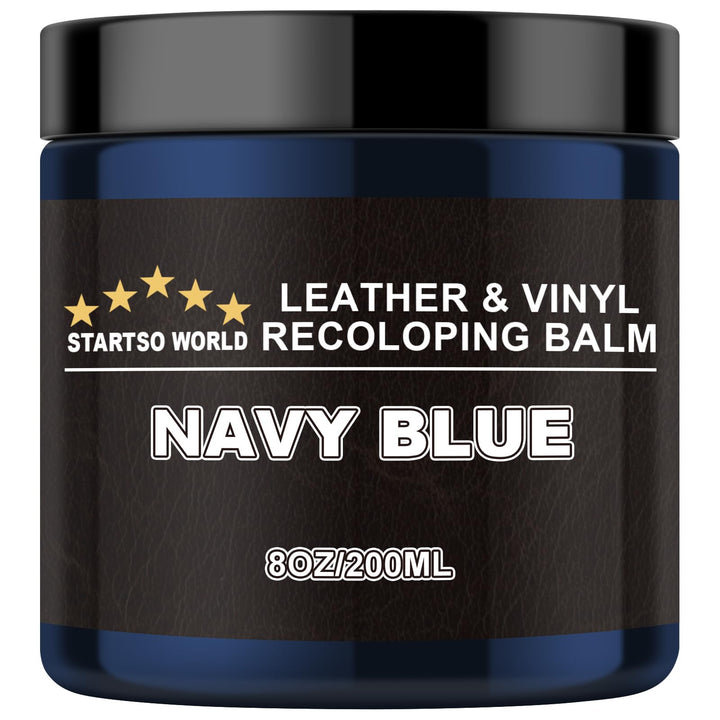 STARTSO WORLD front packaging showing navy blue balm and kit benefits