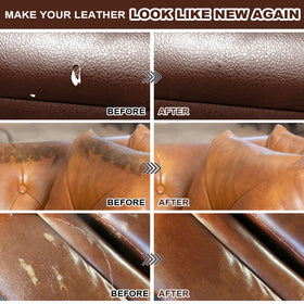 STARTSO WORLD repair in progress on a car seat demonstrating flexible finish