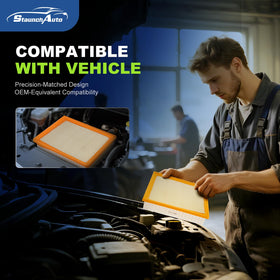 StaunchAuto cabin filter positioned behind glove box for easy replacement