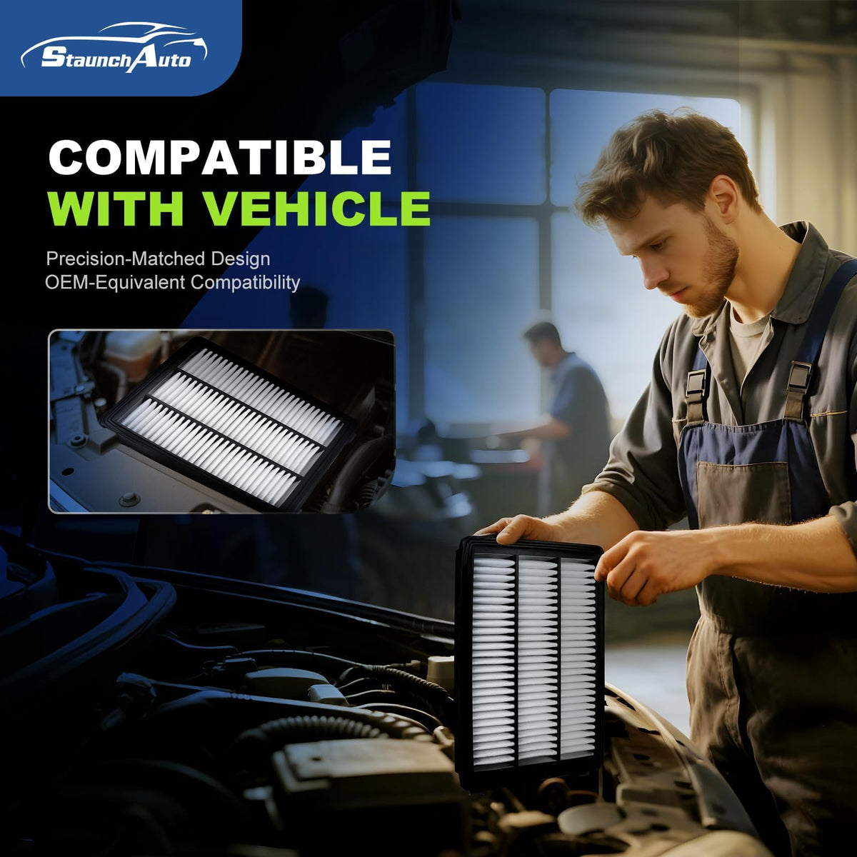 StaunchAuto cabin filter insertion into HVAC for fresher interior air