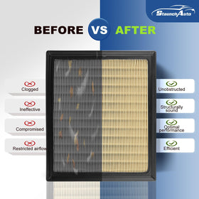 StaunchAuto cabin filter seated in HVAC slot illustrating easy replacement and fresher air